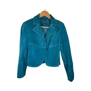 Ideology leather womens  Teal Jacket
